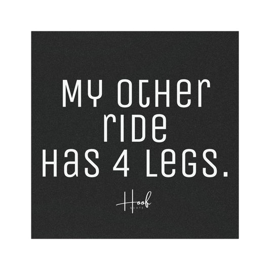 Car Magnets My Other Ride Has 4 Legs - Horse Girl Joke Magnet