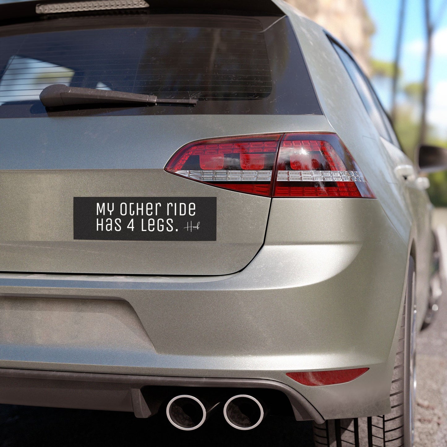 Car Magnets My Other Ride Has 4 Legs - Horse Girl Joke Magnet