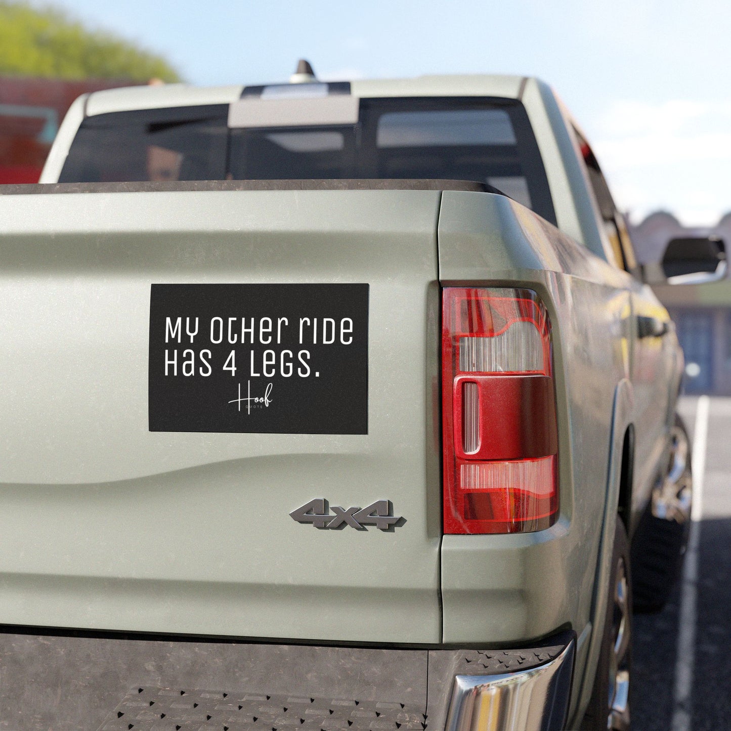 Car Magnets My Other Ride Has 4 Legs - Horse Girl Joke Magnet