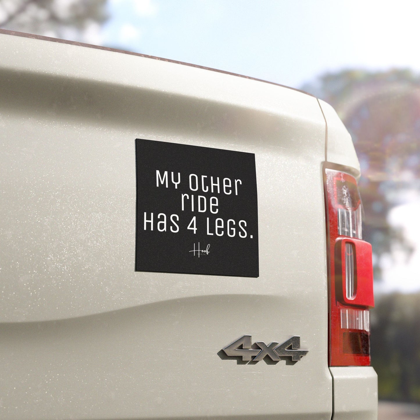 Car Magnets My Other Ride Has 4 Legs - Horse Girl Joke Magnet