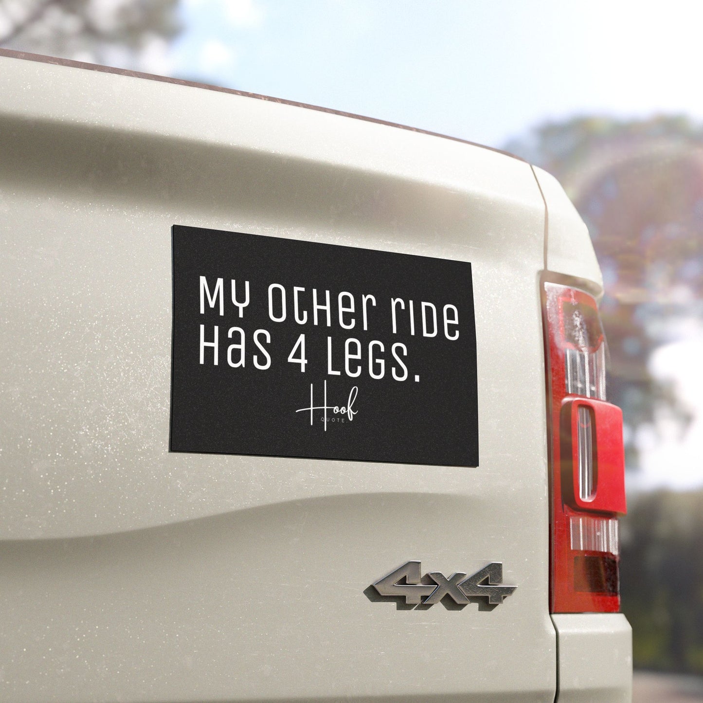 Car Magnets My Other Ride Has 4 Legs - Horse Girl Joke Magnet